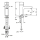 KWC Standbatterie, F5, Hydr, Mischer, 5l, Rohre