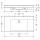KWC Einzelwaschtisch, QUADRO, MIRANIT, 1000x125x530 mm, Mulde Re-eckig