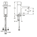 KWC Standbatterie, F5, Hydr, Mischer, 3l