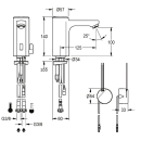 KWC Standbatterie, F5, Elek, Mischer, 3l, Up-netzteil 230...