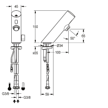 KWC Standbatterie, F3, Elek, Mischer, 6l, für. Netzteil