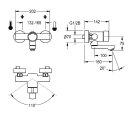 KWC Wandbatterie, F3, Hydr, Mischer, Schwenkauslauf, 160...