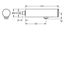 KWC Wandventil, F3, Elek, O. Mischung, 3l, Batterie