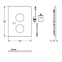 KWC Hygieneeinheit, F5, für Duscharmatur m. Thermostat, Hydr