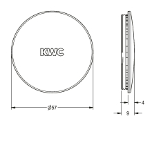 KWC Verschlusskappe, F5, mit O-ring, 2030041558