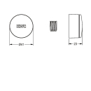 KWC Druckkappe, F3, Waschen, 2030042894