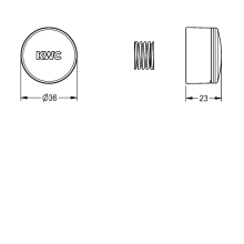 KWC Druckkappe, F3, Duschen, 2030042960