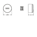 KWC Druckkappe, F3, Duschen, 2030042960