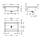 KWC Waschrinne, PLANOX, Edelstahl, Wandmontage, 600x210x382 mm, O. Arm-bank