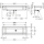 KWC Waschrinne, PLANOX, Edelstahl, W.-mont, 2400x210x382 mm, O. Arm-bank