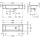 KWC Waschrinne, PLANOX, Edelstahl, W.-mont, 3000x210x382 mm, O. Arm-bank