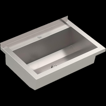 KWC Waschrinne, PLANOX, Edelstahl, W.-mont, 600x210x442 mm, m. Arm-bank