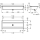 KWC Waschrinne, PLANOX, Edelstahl, W.-mont, 1200x210x442 mm, m. Arm-bank