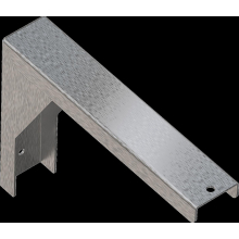 KWC Konsole, PLANOX, Edelstahl, Wandmontage, 45x180x240 mm