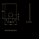 KWC Edelstahlabdeckplatte, F5, 190x245 mm, 2030045475