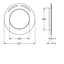 KWC Rosette, F5, mit Farbmarkierung, 2030045510