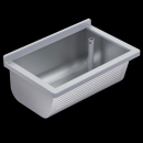 KWC Waschtrog, SIRIUS, Edelstahl, 700x328x460 mm, Ablauf...