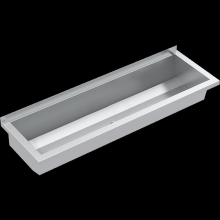KWC Waschrinne, PLANOX, Edelstahl, W.-mont, 1400x210x382 mm, O. Arm-bank
