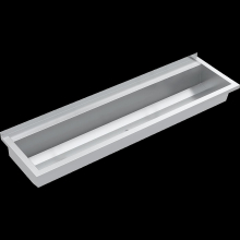 KWC Waschrinne, PLANOX, Edelstahl, W.-mont, 1400x210x442 mm, m. Arm-bank