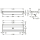 KWC Waschrinne, PLANOX, Edelstahl, W.-mont, 1400x210x442 mm, m. Arm-bank