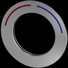 KWC Rosette, F5, mit Farbmarkierung, 2030047081