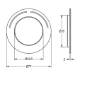 KWC Rosette, F5, mit Farbmarkierung, 2030047081