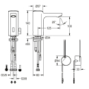 KWC Standbatterie, F5, Elek, Mischer, 5l, Labs-konform,...