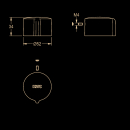 KWC Griffdruckkappe, F5, für Standbatterie, 2030048384