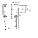 KWC Standventil, F5, Elek, O. Mischung, 5l, Batterie,...