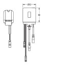 KWC Hygieneeinheit, F5, für. EHM Wandbatt, Labs-konform