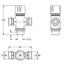 KWC Thermostat, F3, Verdeckte Montage, 2030049064
