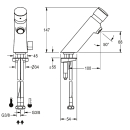 KWC Standbatterie, F3, Hydr, Mischer, 3l, Antiblockiersystem