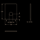 KWC Edelstahlabdeckplatte, F3, 190x245 mm, 2030049685