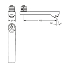 KWC Schwenkauslauf, 160 mm, Arretierbar, Luftsprudler 3l,...