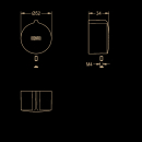 KWC Griffdruckkappe, F5, 2030050753