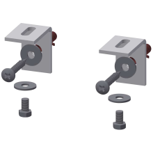 KWC Abzugssicherungs-set, VARIUS, Aluminium, Weiß, 2030051369