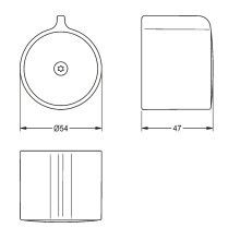 KWC Temperaturwahlgriff, F5, Metall, Sicherheitsschraube, 2030052851