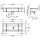 KWC Waschrinne, PLANOX, Edelstahl, W.-mont, 2800x210x442 mm, m. Arm-bank