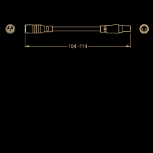 KWC Adapterkabel, F5, Länge 100 mm, für Spannungsversorgung
