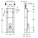 KWC Duschpaneel, F5, Hydr, Edelstahl, Thermostat,...