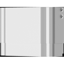 KWC Gehäuseverlängerung, F5, Edelstahl, Alpinweiß, für. DUPA MIRANIT, 650-960 mm