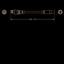 KWC Adapterkabel, F5, Länge 100 mm, für Sensor