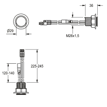 KWC Rundsensor, F5, ID81/00001, 2030062701