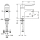 KWC Thermostat-standbatterie, F5, EHM, 125 mm, Langer Hebel, Hygieneoption