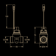 KWC Magnetventil, F5, Bistabil, 6 VDC, 2030066343