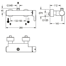 KWC Thermostat-wandbatterie, F5, EHM, für...