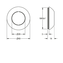KWC Staubkappe, für Thermostat EHM, 2030066566