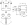 KWC Thermostat-wandbatterie, F4, EHM, Schwenkauslauf, 200 mm, Hebel 148 mm