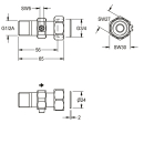 KWC Wassermengenregulierung, DN15, G1/2AxG3/4,...
