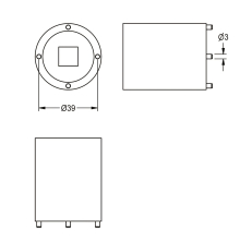 KWC Montagenuss, F5, für Gewindering, für Einhebelthermostat, 2030067705